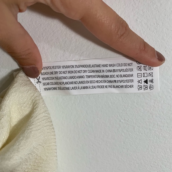 Forever 21 Beige Cream Overlay Skirt - Picture 7 of 8